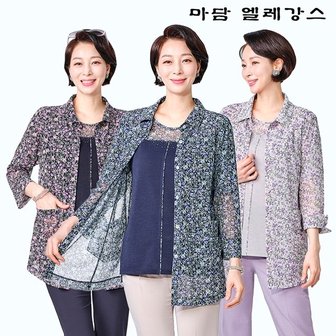  24SS 마담엘레강스 클라쎄 매쉬 앙상블 (블라우스+자켓)