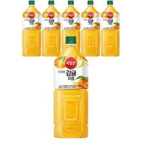 과일촌 아침에 감귤자몽, 2L, 6개