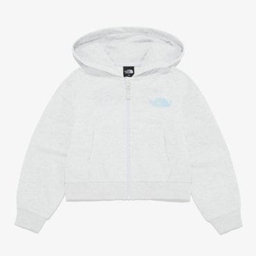 노스페이스 [노스페이스키즈 공식] NJ5JR03T 걸즈 N 그루브 집업 자켓_HEATHER GRAY