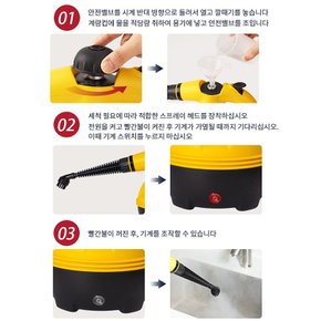 고압스팀청소기 핸디 고온 고압스팀기 강력증기 살균기 청소기 가정용 주방용 고압 청소 분사기 대용량 3.5