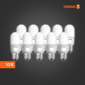 오스람 LED 스틱 전구 7W 주광색 10개입 1Box 삼파장 대체형 플리커프리