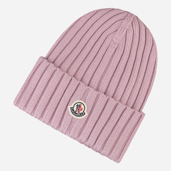 [시흥점] [몽클레어]5F 3B00036 A9327 517 로고 패치 울 비니 핑크