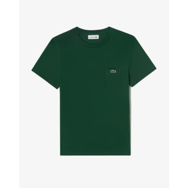 라코스테 (여성) 25SS 베이직 포켓 반팔 티셔츠 TF546E-55G 132(그린)