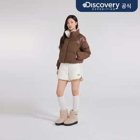 여성 올리브 크롭 글로우 다운 (D/BROWN)