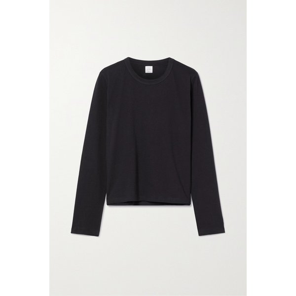 리셋 마야 코튼 저지 티셔츠 블랙 1647597311387522