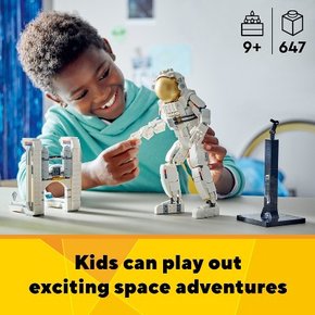 레고 크리에이터 3 in 1 우주 비행사 장난감 세트, 과학 장난감 31152
