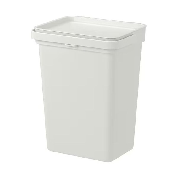 HALLBAR 홀바르 통+뚜껑 10L/쓰레기통/휴지통/분리수거함/비닐고정기능/손잡이/스티커포