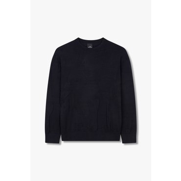 ARMANI EXCHANGE AX 남성 로고 자카드 크루넥 풀오버-네이비(A414132013)