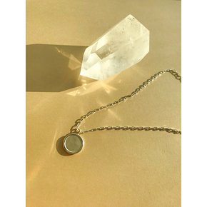 Basic medal necklace - SILVER[silver925]