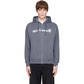 그레이 집업 후디 ASWE306 GYX Grey