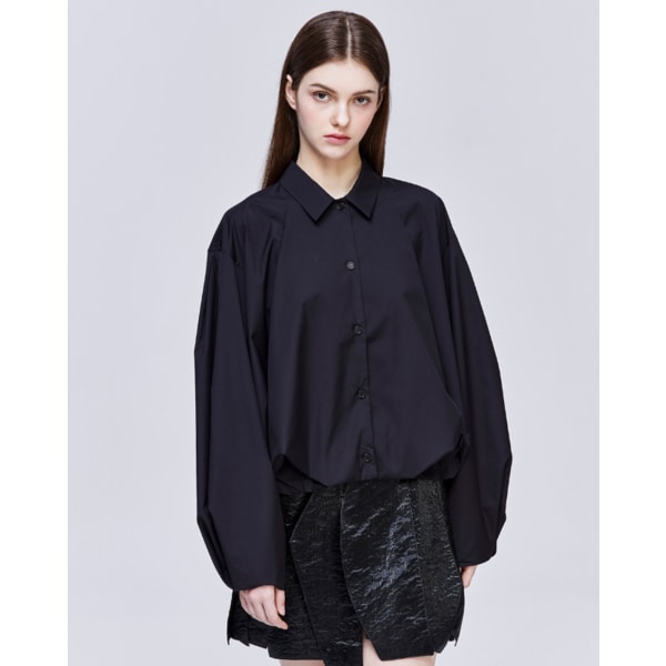 [파주점] [송지오우먼]송지오 컬렉션 모리스 드레이프 셔츠 블랙 WH2SH751BK