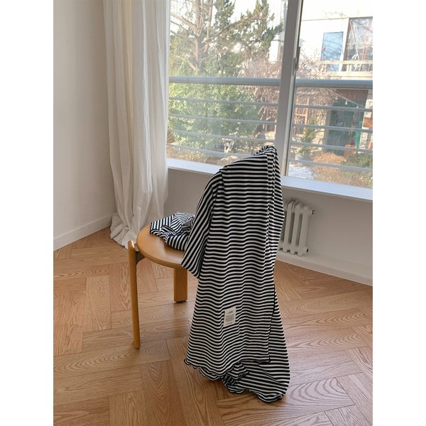 라인 소프트터치 스트라이프 블랭킷 2sizes