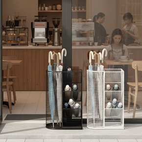 U4 대용량 철제 우산꽂이 업소용 병원 사무실 카페 현관 집 신발장 장우산 단우산 보관함 우산통