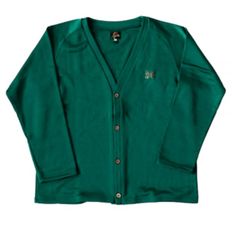 NEEDLES 니들스 V Neck Cardigan - CPE Bright Jersey Jasper Green (NS257) (브이넥 가디건)