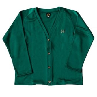 니들스 NEEDLES 니들스 V Neck Cardigan - CPE Bright Jersey Jasper Green (NS257) (브이넥 가디건)