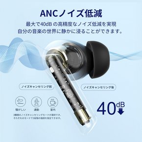 QCY HT05 ANC 10mm Bluetooth 5.2 IPX5 ANC) 무선 이어폰 노이즈 캔슬링 이어폰 외음 캡처 모드