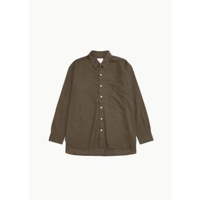 크리스타세야 26FW Handmade Classic Collar Shirt, Brown