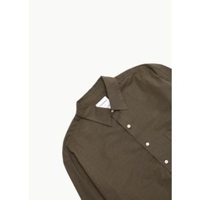 크리스타세야 26FW Handmade Classic Collar Shirt, Brown