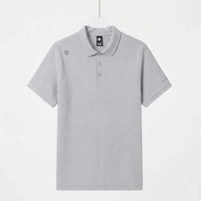 남성 니트 반팔 폴로 티셔츠 / LIGHT GREY SR321DPS81-LGRY