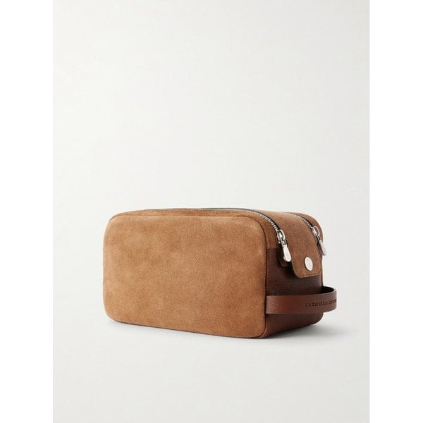 브루넬로쿠치넬리 가죽 트리밍 스웨이드 워시백 46376663163097646