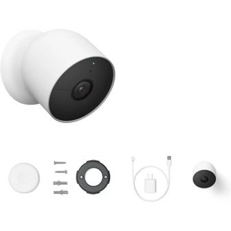  미국 구글 카메라 Google Nest Cam Battery 2nd Generation Outdoor Camera Wireless Bundle Sin