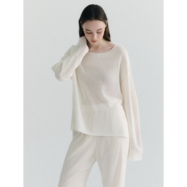 Loose Fit Slit Pullover_4color