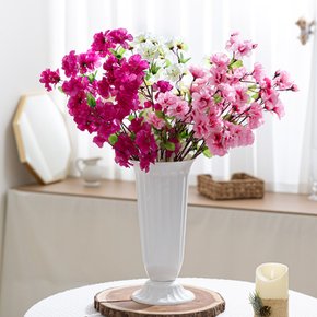 성묘 프리미엄 진달래부쉬 53cm (3컬러) 생화같은 조화 납골당 산소 꽃