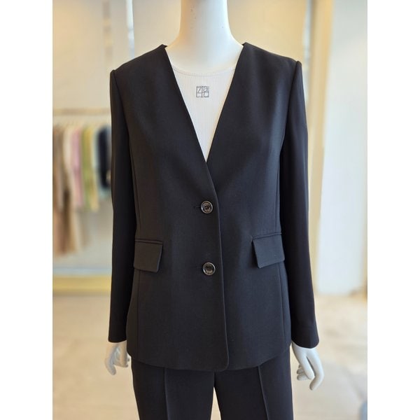 [여주점] [더 아이잗] 여성 싱글 투버튼 브이넥 재킷 (IS4A0JK022)