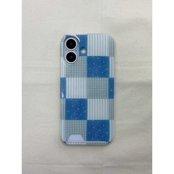 [카드포켓케이스] 블루패치워크