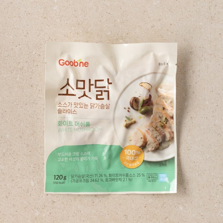 굽네 소스가 맛있는 닭가슴살 슬라이스 화이트머쉬룸 120G, 믿고 사는 즐거움 Ssg.Com