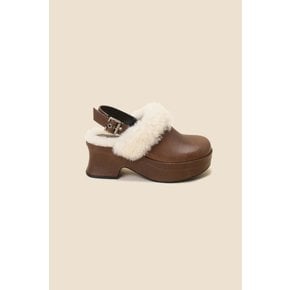 Fur clog sandal(brown) DG2DW24701BRN