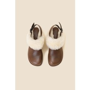 Fur clog sandal(brown) DG2DW24701BRN