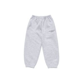 KIDS BASIC LOGO PANTS MELANGE 키즈조거팬츠 베이직로고 멜란지