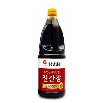 제이큐 간장 양조간장 청정원 더 진한 진간장골드 1700ml/대용량/양념장