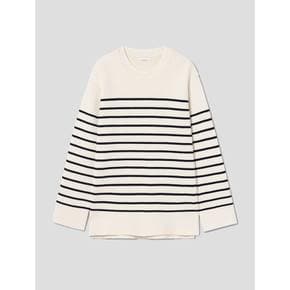 [정상가139,000원] Cotton100 Stripe Pullover  ivory (WE3251C360)