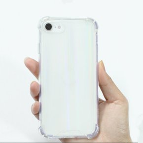 아이폰 12 프로 맥스 케이스 오로라 하드 투명 에어 쿠션 범퍼