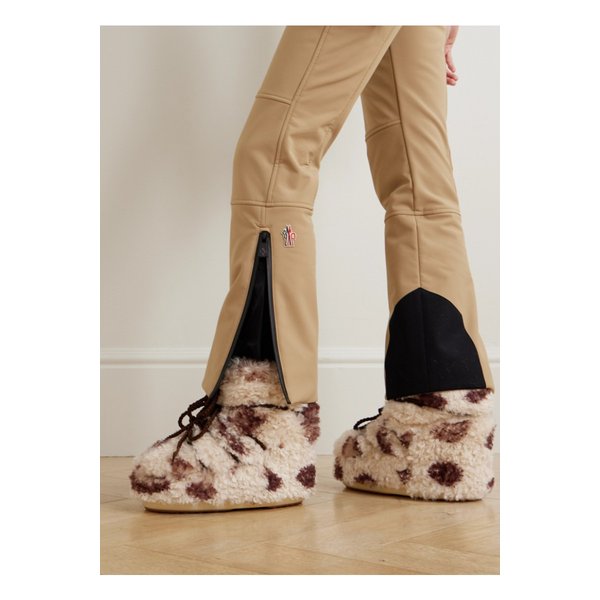 문부츠 아이콘 로우 카우 프린트 플리스 문 부츠 레오파드 프린트 46376663162976155