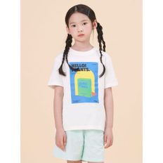 *시즌오프30%*[BEANPOLE KIDS] 그래픽 티셔츠  화이트 (BI4442U081)