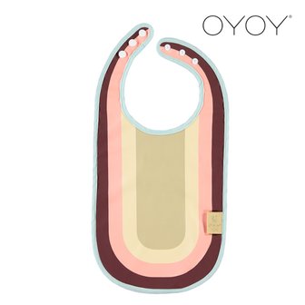 OYOY 오이오이 레인보우 턱받이 로즈