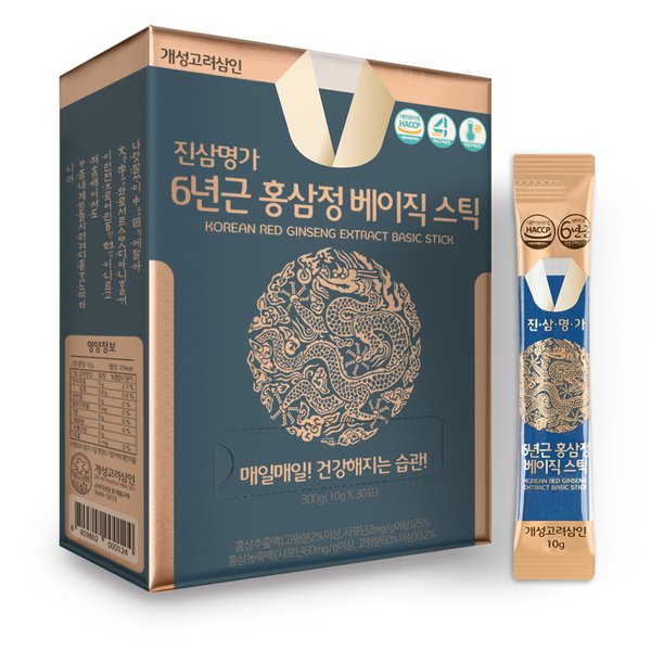 진삼명가 6년근 홍삼정 베이직 30포