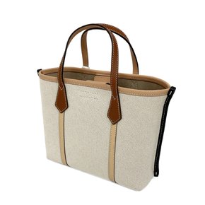 SMALL PERRY CANVAS TRIPLE-COMPARTMENT TOTE 145662 924 2WAY Natural Multi [트리버치] 여성