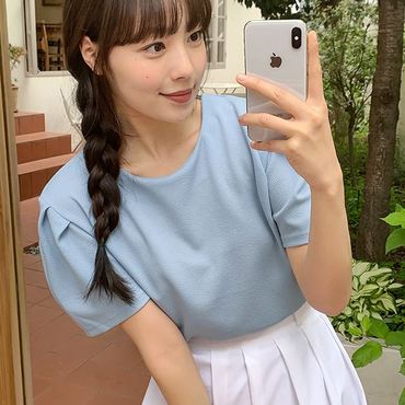 핫핑 피플즈_퍼프반팔 티셔츠 H_TS3599