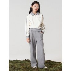 탑텐키즈 24년 FW (여아) 밸런스 니트라이크 와이드 스웨트팬츠 MKE4PT2401