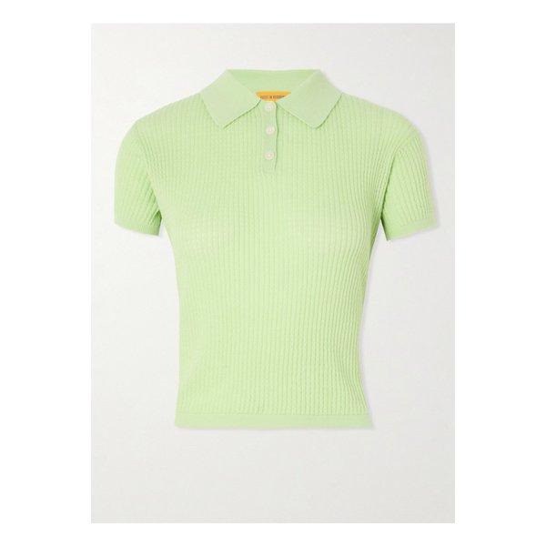 게스트인레지던스 골지 캐시미어 폴로 스웨터 라이트 그린 1647597357368338