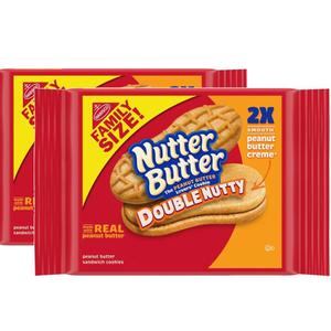  [해외직구] Nutter Butter 나비스코 너터버터 더블 너티 피넛 버터 샌드위치 쿠키 432g 2팩