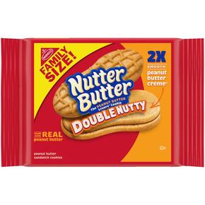 [해외직구] Nutter Butter 나비스코 너터버터 더블 너티 피넛 버터 샌드위치 쿠키 432g 2팩