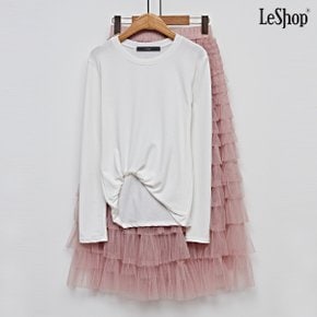 라운드넥 슬리브 데일리 무지 티셔츠 (DO1LW013A)