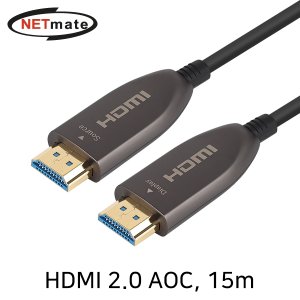 엠지솔루션 NETmate NM-HAC15 HDMI2.0 Hybrid AOC 케이블 15m