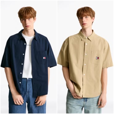 타미진스 남성 이지 포플린 오버 셔츠 T32F1WSH02TMT2 TOMMY JEANS