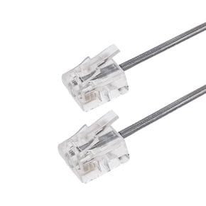 전화선 유선 전화기 팩스 선 1.5m RJ11 6P2C 연결 케이블 TCC-02
